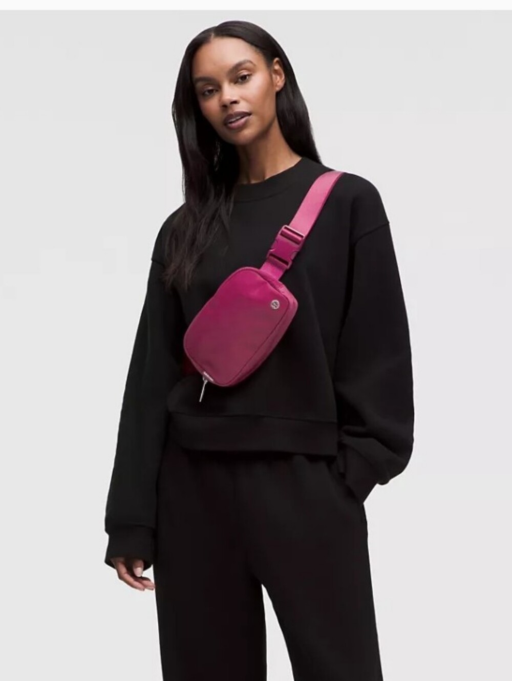 Lululemon Everywhere Belt Bag with Long Strap Rasberry Colored Streetwear